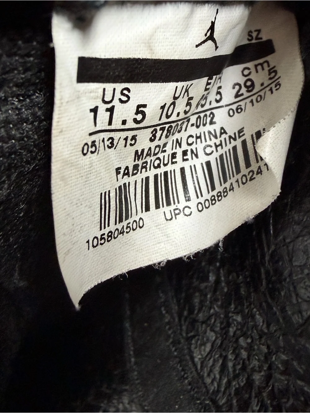Nike Air Jordan 11 Retro 72-10 Size 11.5 Black Red Gym Red 378037-002 OG XI⁠